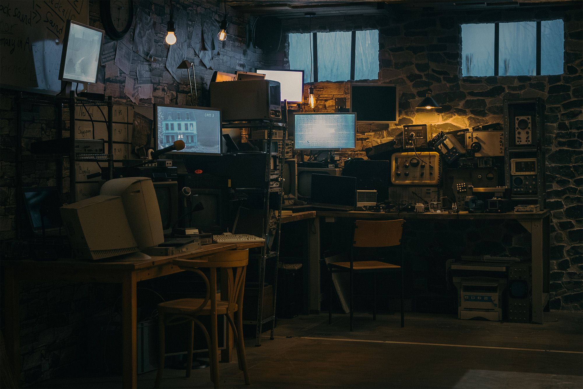 The basement is one of the most elaborately staged scenes