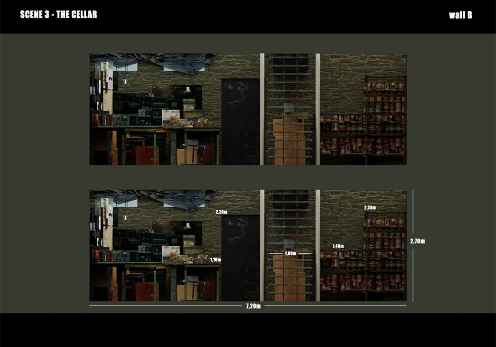 Schematic Design of the Abbott family's cellar