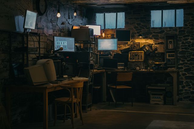 A Quiet Place themed environment