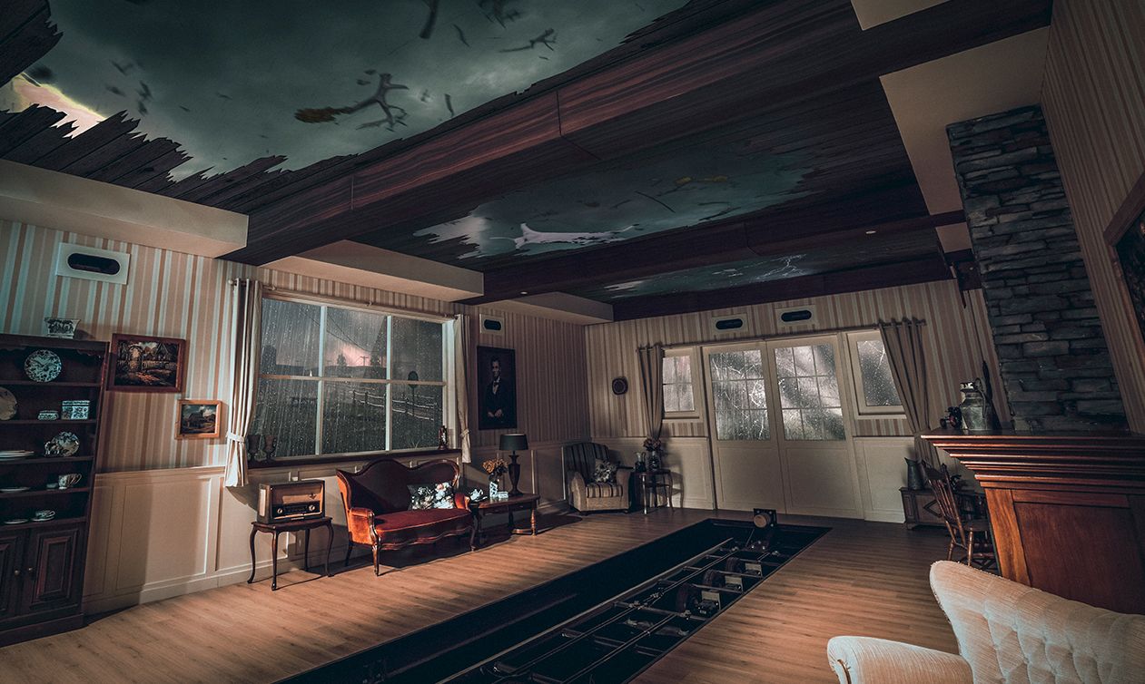 Then, the whole building is torn apart by the tornado
